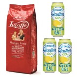 Кофе зерновой и 3 безалкогольных пива